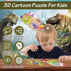 🔥Edukacyjne puzzle 3D z kreskówek